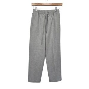 The Group by Babaton Grey‎ Straight Leg Drawstring Trousers XXS Heathered Pants